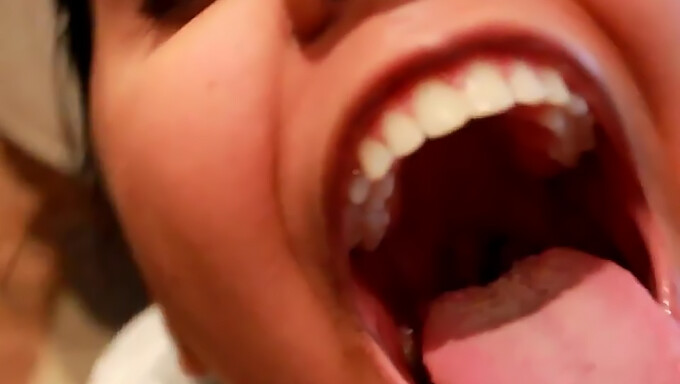 Latina Throat Gets Throated And Gagged