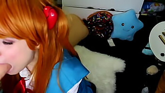 Asuka'S Solo Roleplay For Money In Evangelion Cosplay