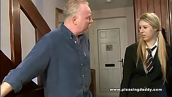 Mature British Couple Indulges In Young Pussy And Blowjob