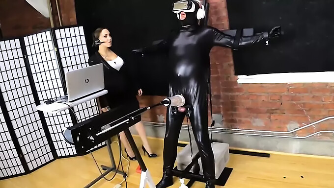 Femdom Machine Fucker Dominates And Humiliates Slave