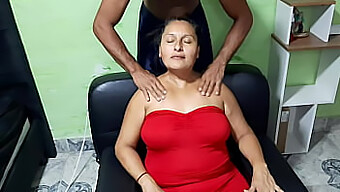 Latina Mom Gets Turned On By A Hot Massage And Sucks Her Son-In-Law'S Cock