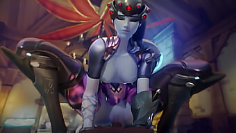 Necenzurovaná 3d Hentai Kompilace S D.Va, Mercy A Widowmaker Jezdí Na Penisu