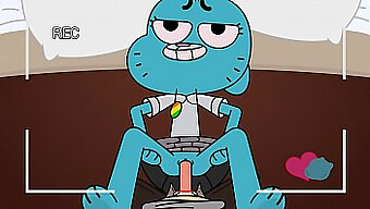 성숙한 엄마가 놀라운 Gumball 세계에서 나쁜 짓을 합니다