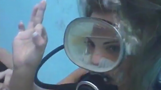 Cumming On Big Tits Of A Scuba Diving Babe