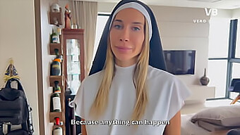 A Blonde Nun With A Big Ass Seduces Her Partner To Restore His Faith